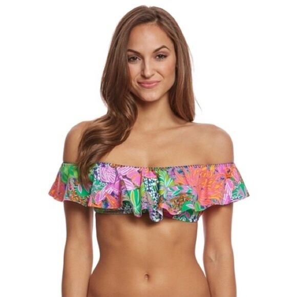 Trina Turk Other - Trina Turk Tropic Escape Bandeau Bikini‎ Top NWT